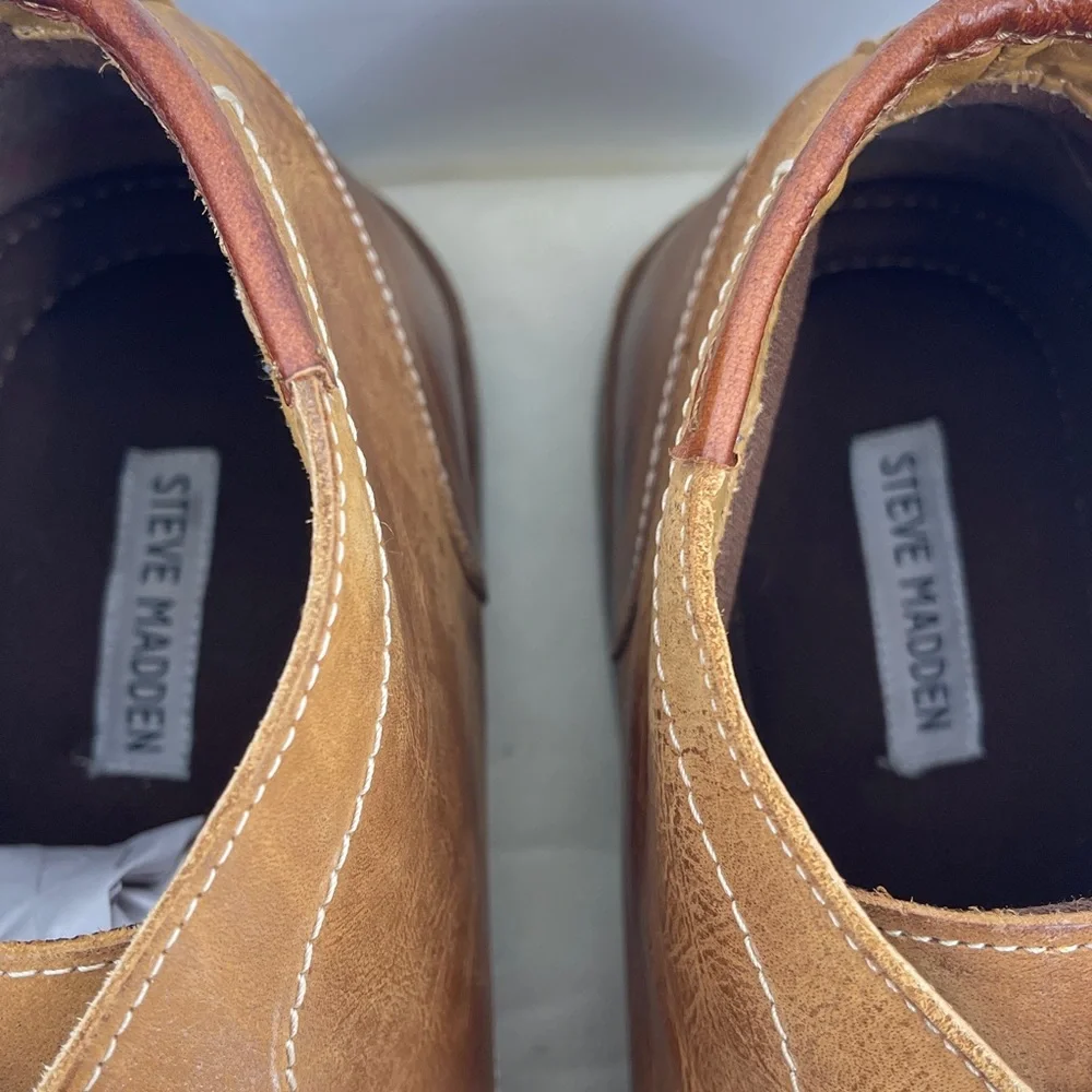 Steve Madden Tan Leather Chukka Boots MENS SIZE 17 STYLE P-IBON 217